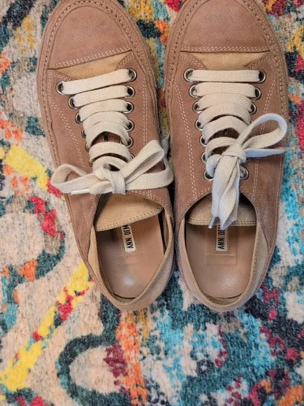 Ann Demeulemeester blush suede sneakers 37 - Picture 2 of 10